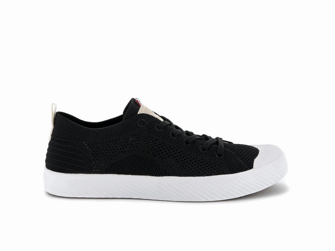 Zapatos Palladium Pallaphoenix Knit Bajas Mujer - Negras ||RNUZ-64230||